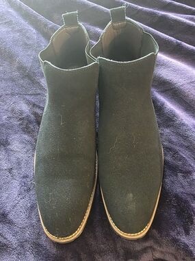 Men's Black Suede Chelsea Boots – Size 11 – Excellent Condition